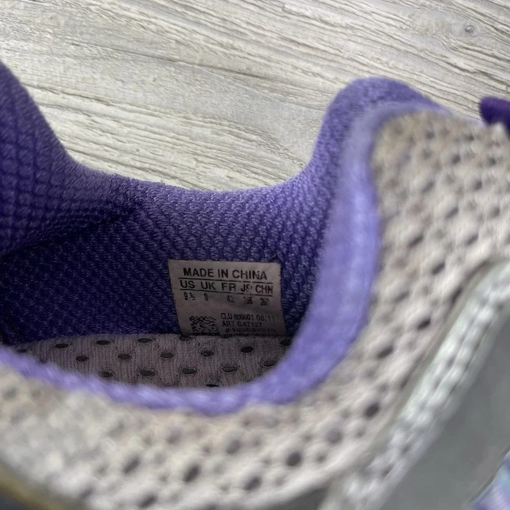 Adidas Climacool Women's Size 9.5 Purple Gray Athletic Running Shoes